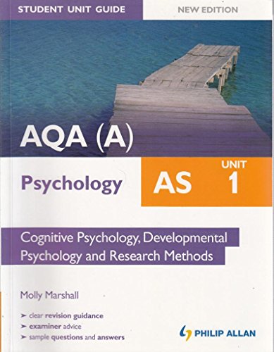 Stock image for Aqa(a) as Psychology Unit 1, . Cognitive Psychology, Developmental Psychology and Research Methods for sale by MusicMagpie