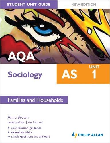 Beispielbild fr AQA AS Sociology Student Unit Guide New Edition: Unit 1 Families and Households zum Verkauf von WorldofBooks