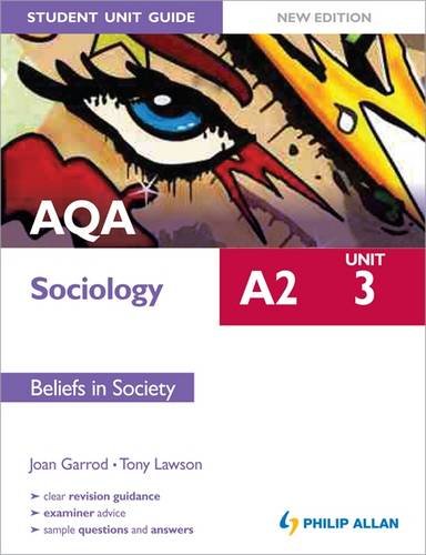 Beispielbild fr AQA A2 Sociology Student Unit Guide New Edition: Unit 3 Beliefs in Society zum Verkauf von WorldofBooks