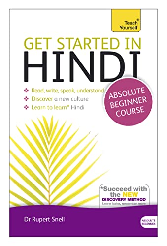 Beispielbild fr Get Started in Hindi - Absolute Beginner Course (Teach Yourself) (Teach Yourself Language) zum Verkauf von Half Price Books Inc.