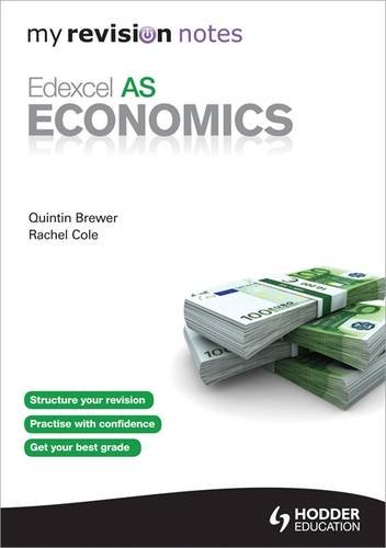 Stock image for Edexcel as Economics. by Quintrin Brewer, Rachel Cole (My Revision Notes) for sale by Discover Books