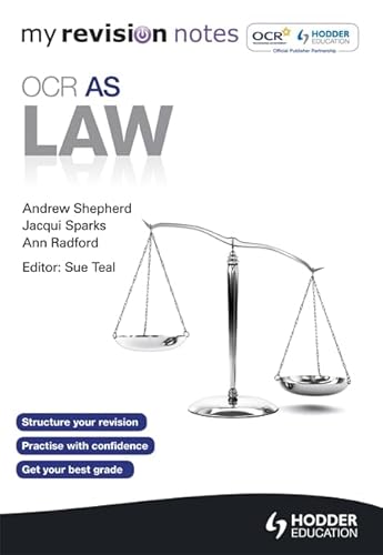 Imagen de archivo de My Revision Notes: OCR AS Law (MRN) a la venta por AwesomeBooks