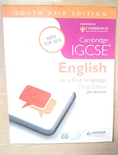 Beispielbild fr Cambridge IGCSE English as a First Language, 3/e + CD (SAE) zum Verkauf von dsmbooks