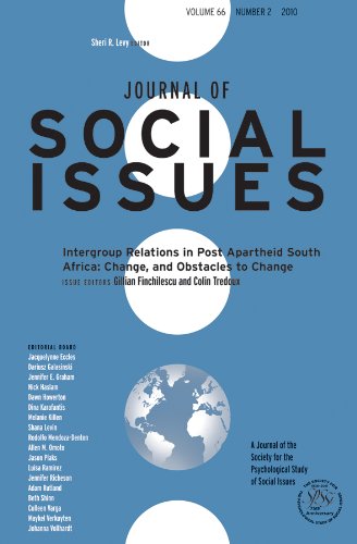 9781444338188: Intergroup Relations in Post Apartheid South Africa: Change, and Obstacles to Change (Journal of Social Issues): 6
