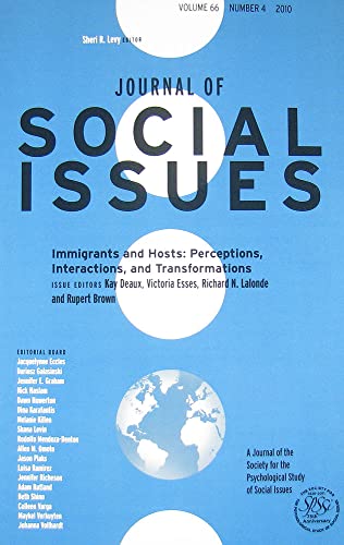 Immigrants and Hosts: Perceptions, Interactions, and Transformations (Journal of Social Issues) (9781444349993) by Deaux, Kay; Esses, Victoria M.; Lalonde, Richard N.; Brown, Rupert; Levy, Sheri R.