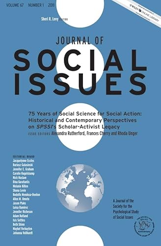 9781444350487: 75 Years of Social Science for Social Action - Historical and Contemporary Perspectives on SPSSI's Scholar-Activist Legacy (Journal of Social Issues): 3