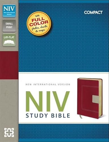 9781444746129: NIV Study Bible Compact Red/Tan (New International Version)