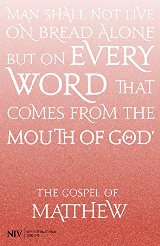 Imagen de archivo de NIV Gospel of Matthew (New International Version) a la venta por WorldofBooks