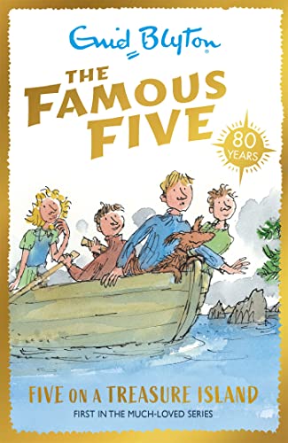 Enid Blyton Five On A Treasure Island Paperback+Collector Case The Famous Five 