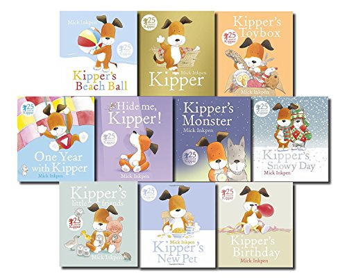 Stock image for Kipper Collection 10 Books Set in a Bag Children Gift Pack (Kippers Birthday, Kippers Beach Ball, Hide Me Kipper, Kipper's New Pet, One Year With Kipper, Toy Box, Snowy Day, Little Friends, Monster) for sale by GF Books, Inc.