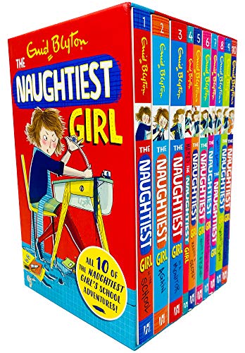 Stock image for The Enid Blyton Naughtiest Girl School Adventures Books 1 - 10 Collection Box Set (In The School, Again, Is A Monitor, Helps A Friend, Saves The Day, Macrches On MORE!) for sale by Big River Books