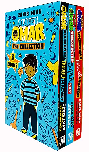 Imagen de archivo de Planet Omar The Collection 3 Books Box Set by Zanib Mian (Accidental Trouble Magnet, Unexpected Super Spy & Incredible Rescue Mission) a la venta por WorldofBooks