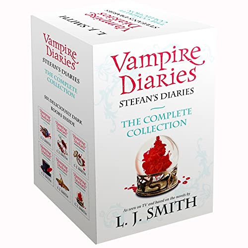 Imagen de archivo de Vampire Diaries Stefan's Diaries The Complete Collection Books 1 - 6 Box Set by L. J. Smith (Origins, Bloodlust, Craving, Ripper, Asylum Compelled) a la venta por Front Cover Books