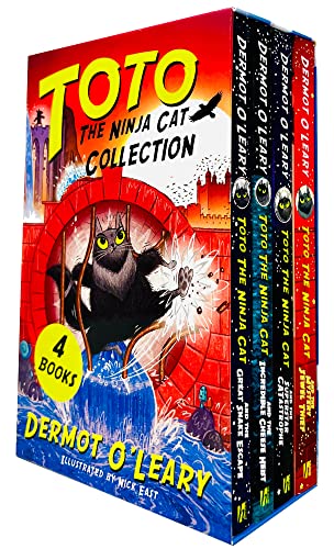 Stock image for Toto the Ninja Cat Series Books 1 - 4 Collection Box Set (The Great Snake Escape, The Incredible Cheese Heist, The Superstar Catastrophe & The Mystery Jewel Thief) for sale by WorldofBooks