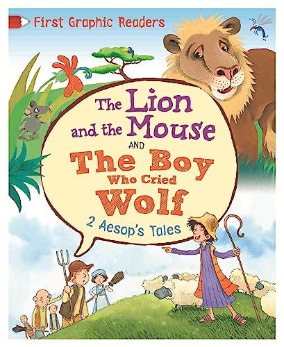 Stock image for Aesop: The Lion and the Mouse & the Boy Who Cried Wolf (First Graphic Readers) for sale by MusicMagpie