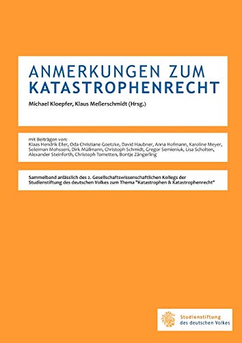 Stock image for Anmerkungen Zum Katastrophenrecht (German Edition) for sale by Lucky's Textbooks