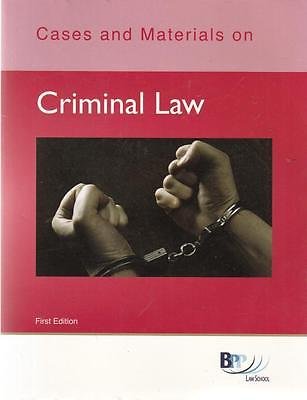 Stock image for Cases and Materials on Criminal Law for sale by AwesomeBooks