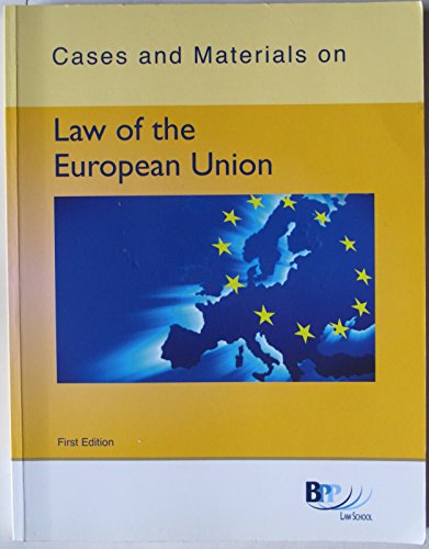 Stock image for Cases and Materials on Law of the European Union for sale by AwesomeBooks