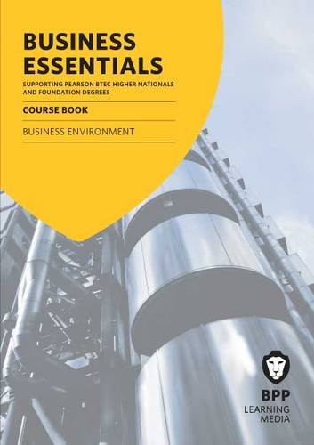 Imagen de archivo de Business Essentials Business Environment: Study Text a la venta por Bahamut Media