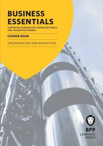 Imagen de archivo de Business Essentials Organisation and Behaviour: Study Text a la venta por Bahamut Media