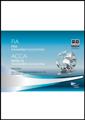 9781445373201: FIA - Foundations in Management Accounting FMA: Passcards
