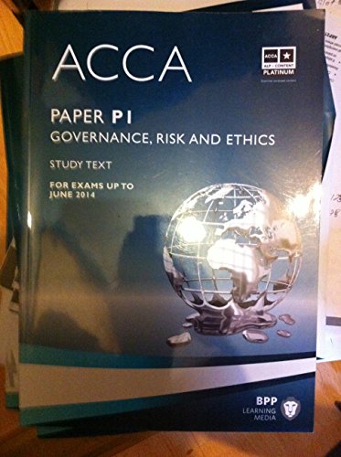 Beispielbild fr ACCA - P1 Governance, Risk and Ethics: Study Text zum Verkauf von WorldofBooks