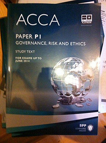 Imagen de archivo de ACCA - P1 Governance, Risk and Ethics: Study Text a la venta por WorldofBooks