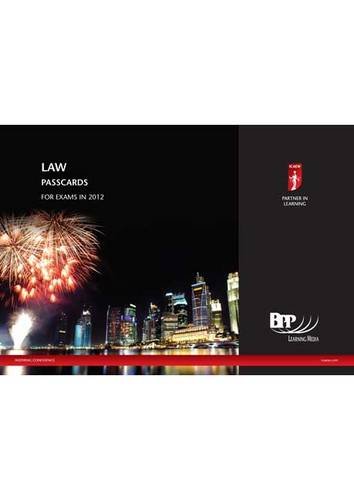 9781445378022: ICAEW - Law Passcard 2012: Passcards