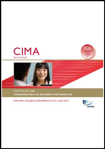 Beispielbild fr CIMA - Fundamentals of Business Mathematics: Passcard: Certificate paper C03 zum Verkauf von WorldofBooks