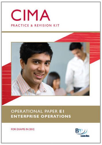 Imagen de archivo de CIMA E1 - Enterprise Operations: Revision Kit a la venta por WorldofBooks