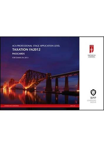 9781445396408: ICAEW - Taxation (FA 2012): Passcards