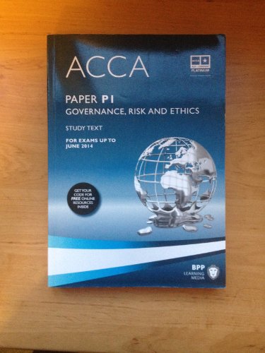 9781445396538: ACCA P1 Governance, Risk and Ethics: Study Text