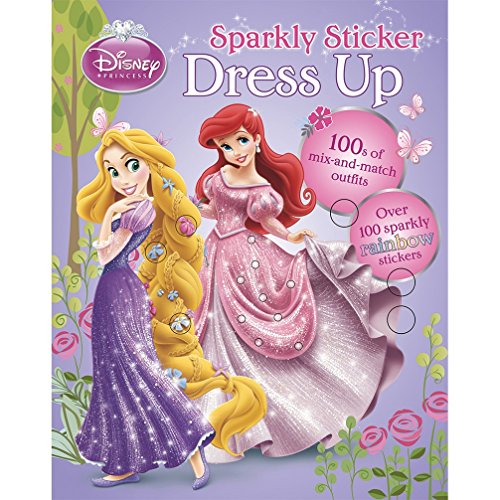 Imagen de archivo de Disney Princess Sparkly Sticker Dress Up (Dress-Up Doll Book) a la venta por AwesomeBooks