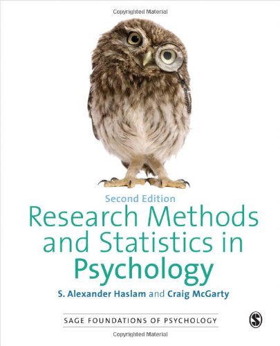 Imagen de archivo de Research Methods and Statistics in Psychology (SAGE Foundations of Psychology series) a la venta por BooksRun