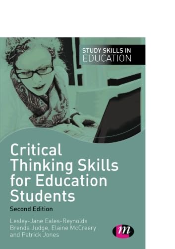 Stock image for Critical Thinking Skills for Education Students for sale by Better World Books Ltd