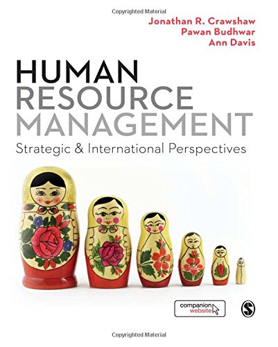 Beispielbild fr Human Resource Management: Strategic and International Perspectives zum Verkauf von WorldofBooks
