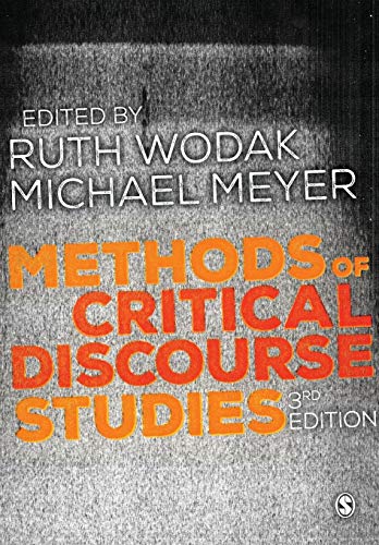 Imagen de archivo de Methods of Critical Discourse Studies (Introducing Qualitative Methods series) a la venta por AwesomeBooks