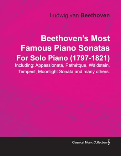 Imagen de archivo de Beethoven's Most Famous Piano Sonatas - Including Appassionata, Pathtique, Waldstein, Tempest, Moonlight Sonata and Many Others: For Solo Piano (1797 - 1821). With a Biography by Joseph Otten a la venta por Book Deals