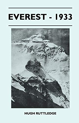 Imagen de archivo de Everest - 1933 a la venta por Ria Christie Collections