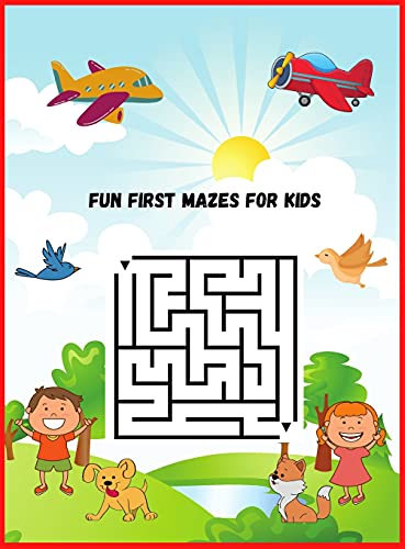 Stock image for Fun First Mazes for Kids: Maze Learning Activity Book For Kids 4-6 6-8 years old, Workbook for Games, Puzzles, and Problem-Solving for sale by Buchpark