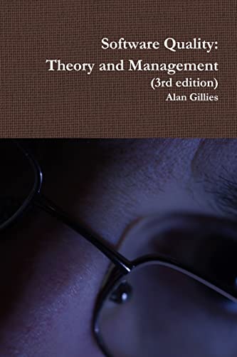 Stock image for Software Quality: Theory and Management (3rd edition) for sale by California Books