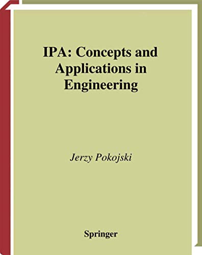 9781447139294: IPA — Concepts and Applications in Engineering (Decision Engineering)