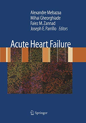 Imagen de archivo de Acute Heart Failure a la venta por Revaluation Books