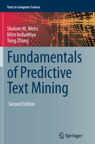 Beispielbild fr Fundamentals of Predictive Text Mining (Texts in Computer Science) zum Verkauf von HPB-Red