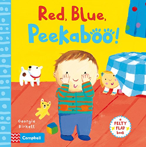 Beispielbild fr Red, Blue, Peekaboo (Felty Flaps) zum Verkauf von WorldofBooks