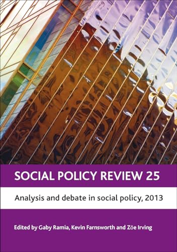 Beispielbild fr Social Policy Review. 25 Analysis and Debate in Social Policy, 2013 zum Verkauf von Blackwell's