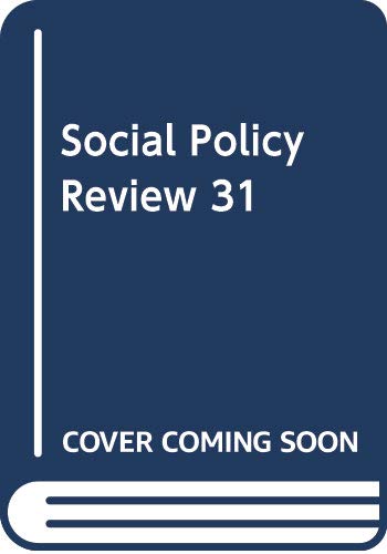 Stock image for Social Policy Review 31 for sale by AwesomeBooks