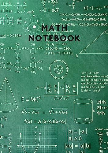 Beispielbild fr Math Notebook: Notebook for Math and Science zum Verkauf von California Books