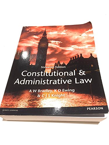 Stock image for Constitutional and Administrative Law for sale by AwesomeBooks