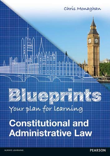 Immagine dell'editore per Blueprints: Constitutional and Administrative Law venduto da AwesomeBooks